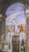 Sandro Botticelli, Francesco Furini,Lorenzo the Magnificent and the Platonic Academy in the Villa of Careggi